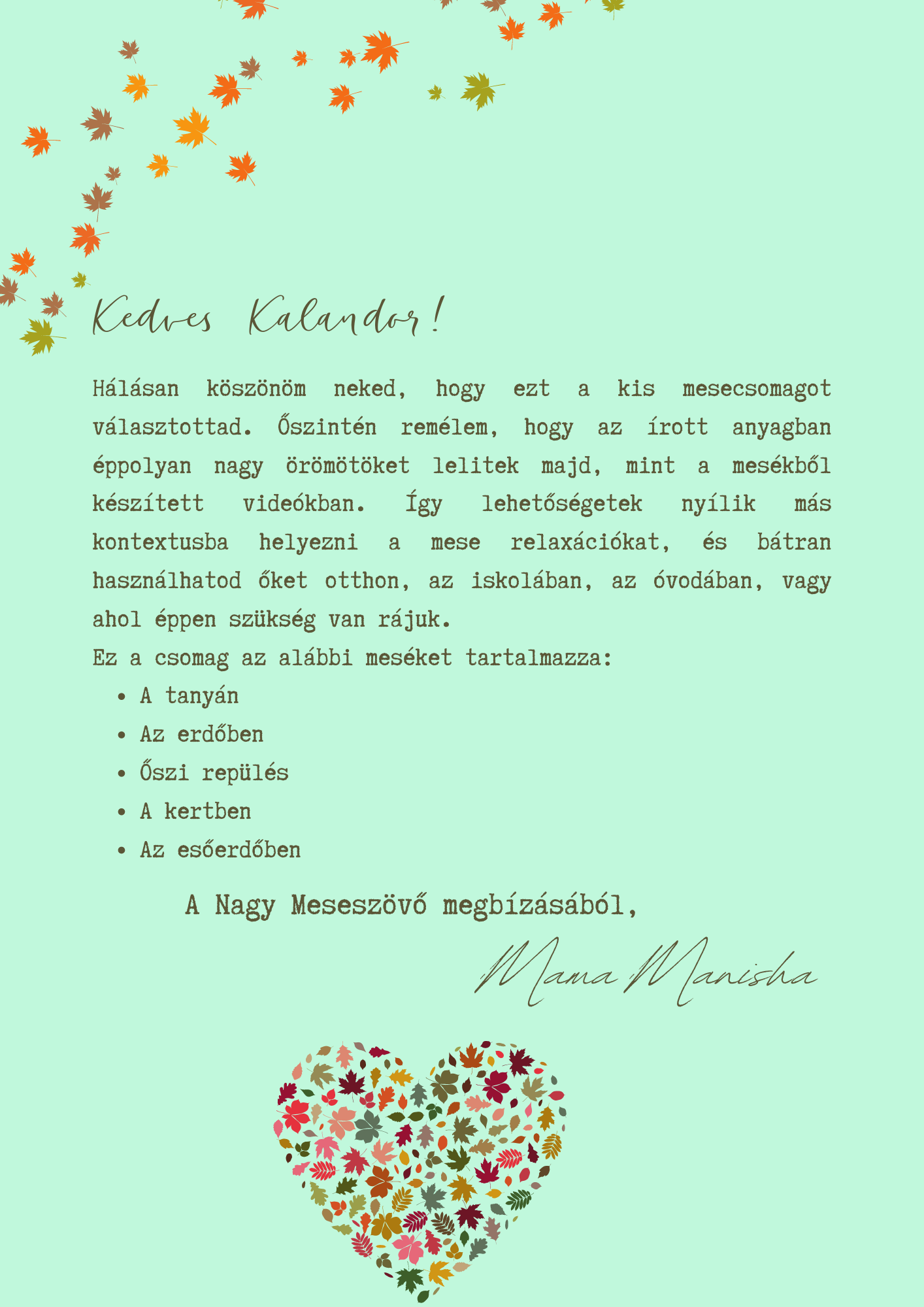 Erdőn-mezőn - öt esti mese relaxáció egy helyen